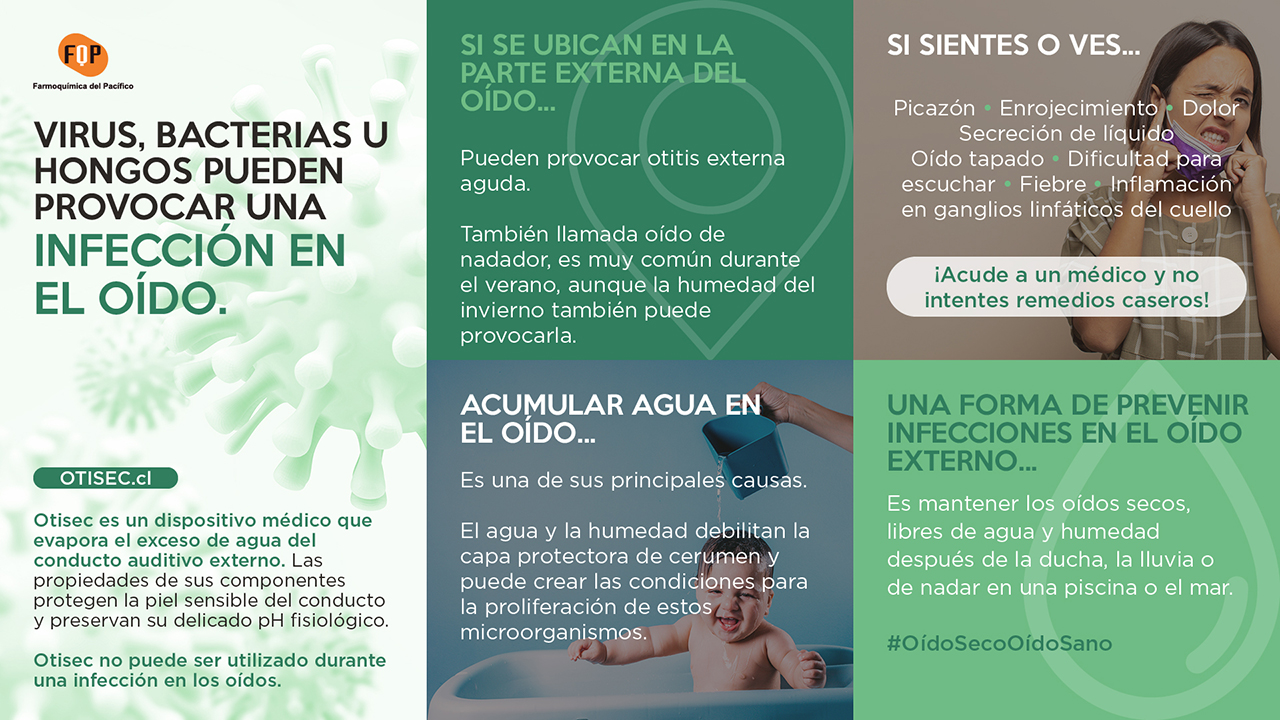 infección en el oído infografia