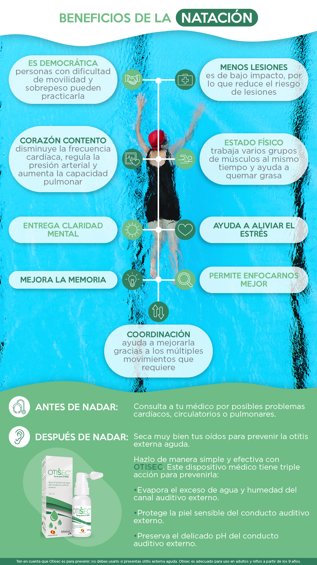 beneficios de la natación resumen