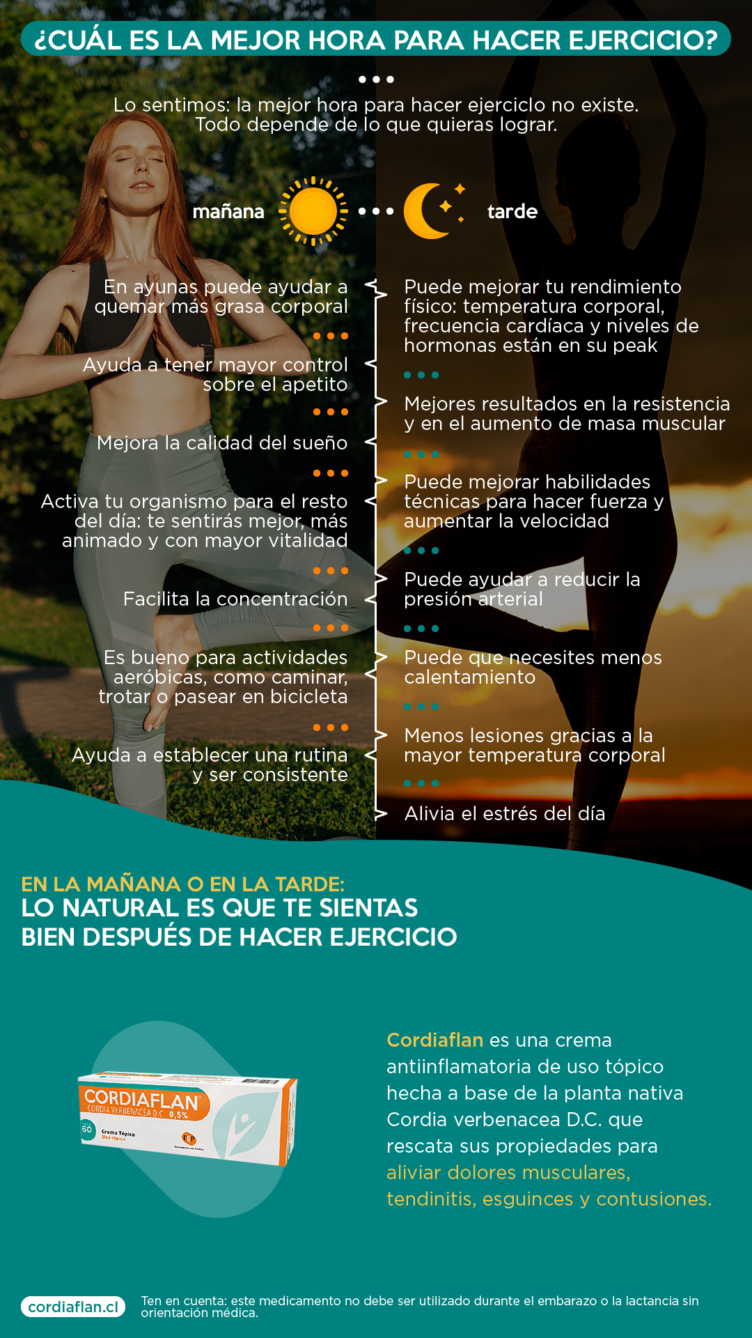 la mejor hora para hacer ejercicio resumen