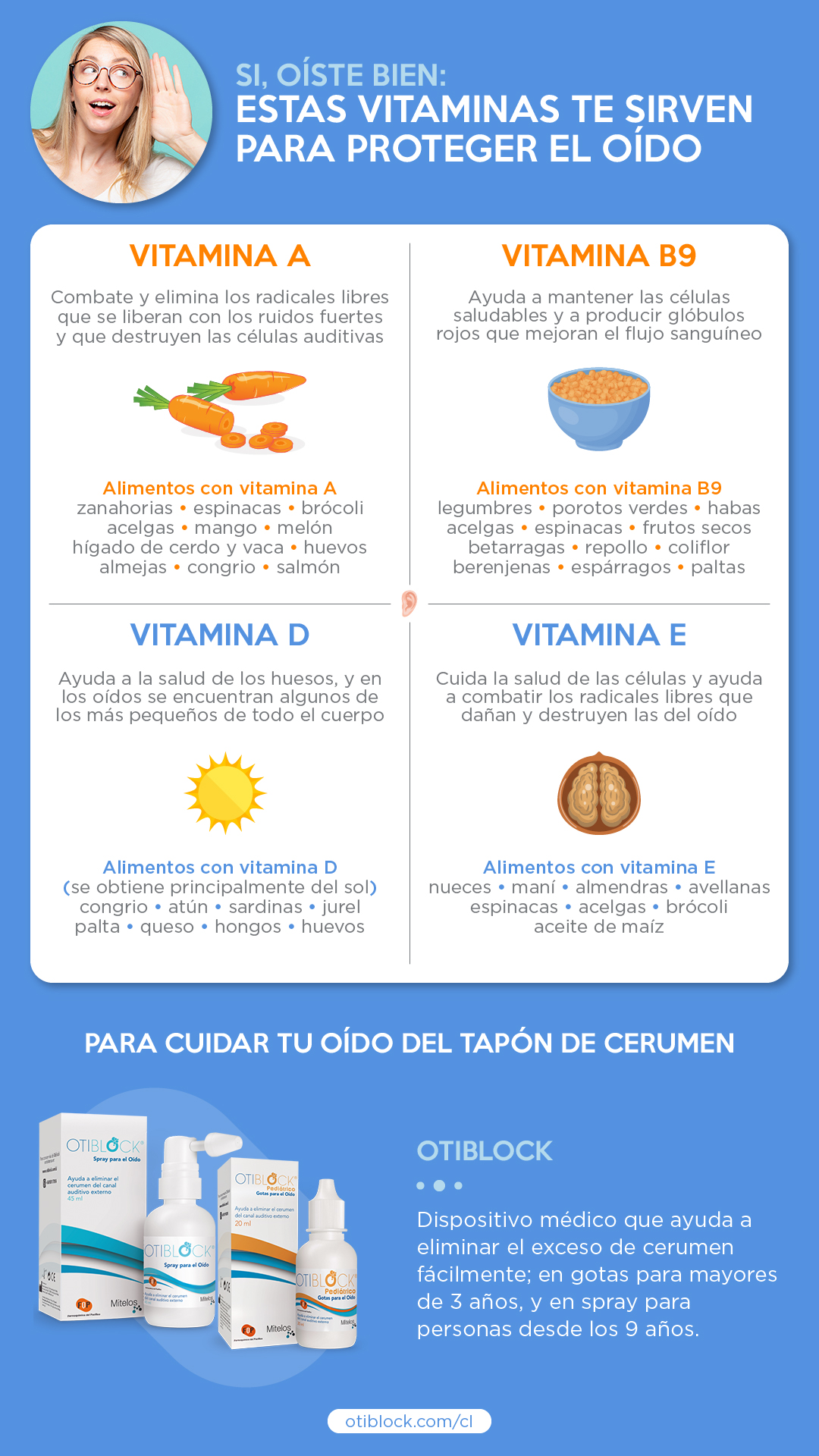 vitaminas para proteger el oído resumen