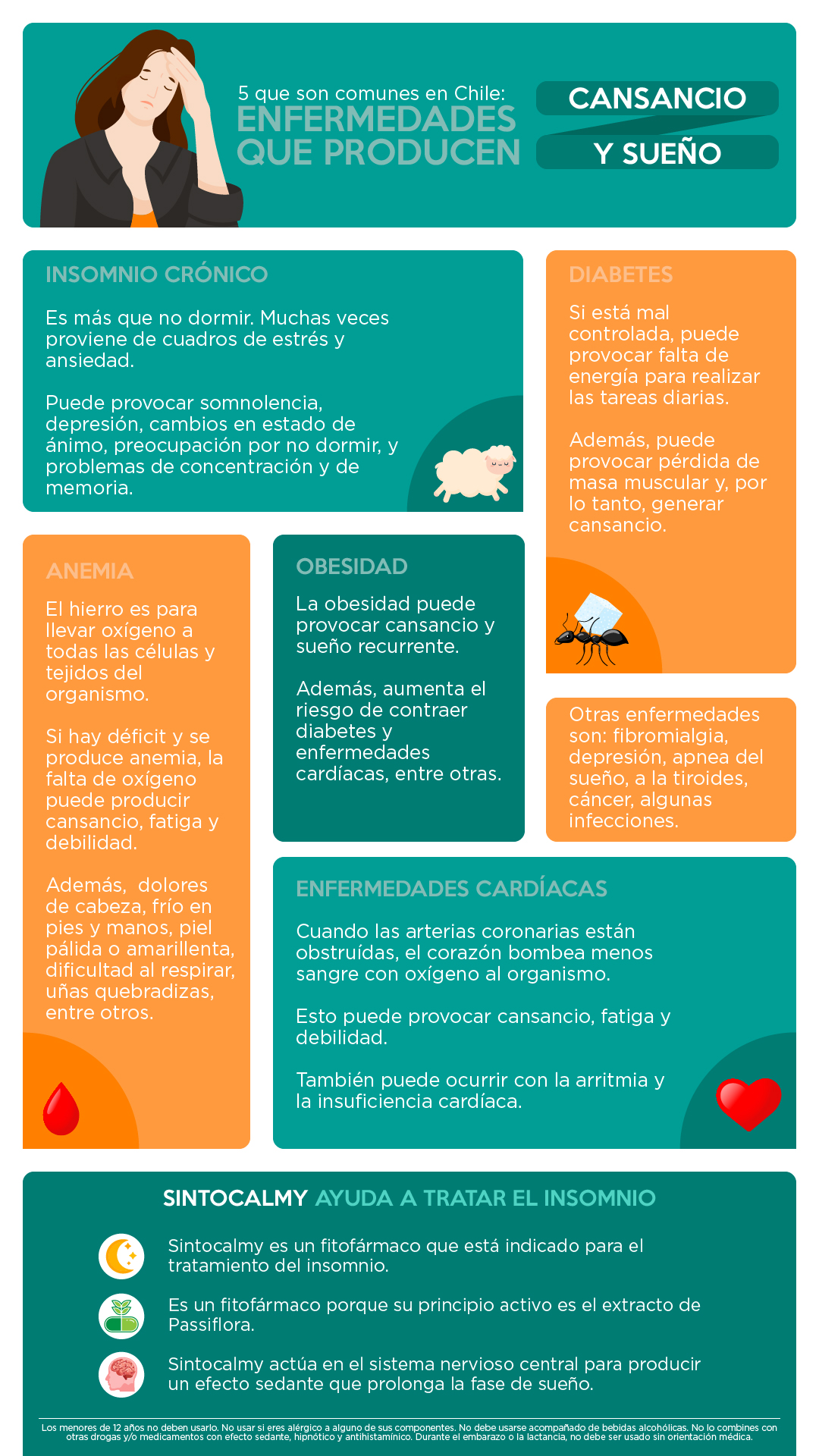 enfermedades que producen cansancio y sueño resumen