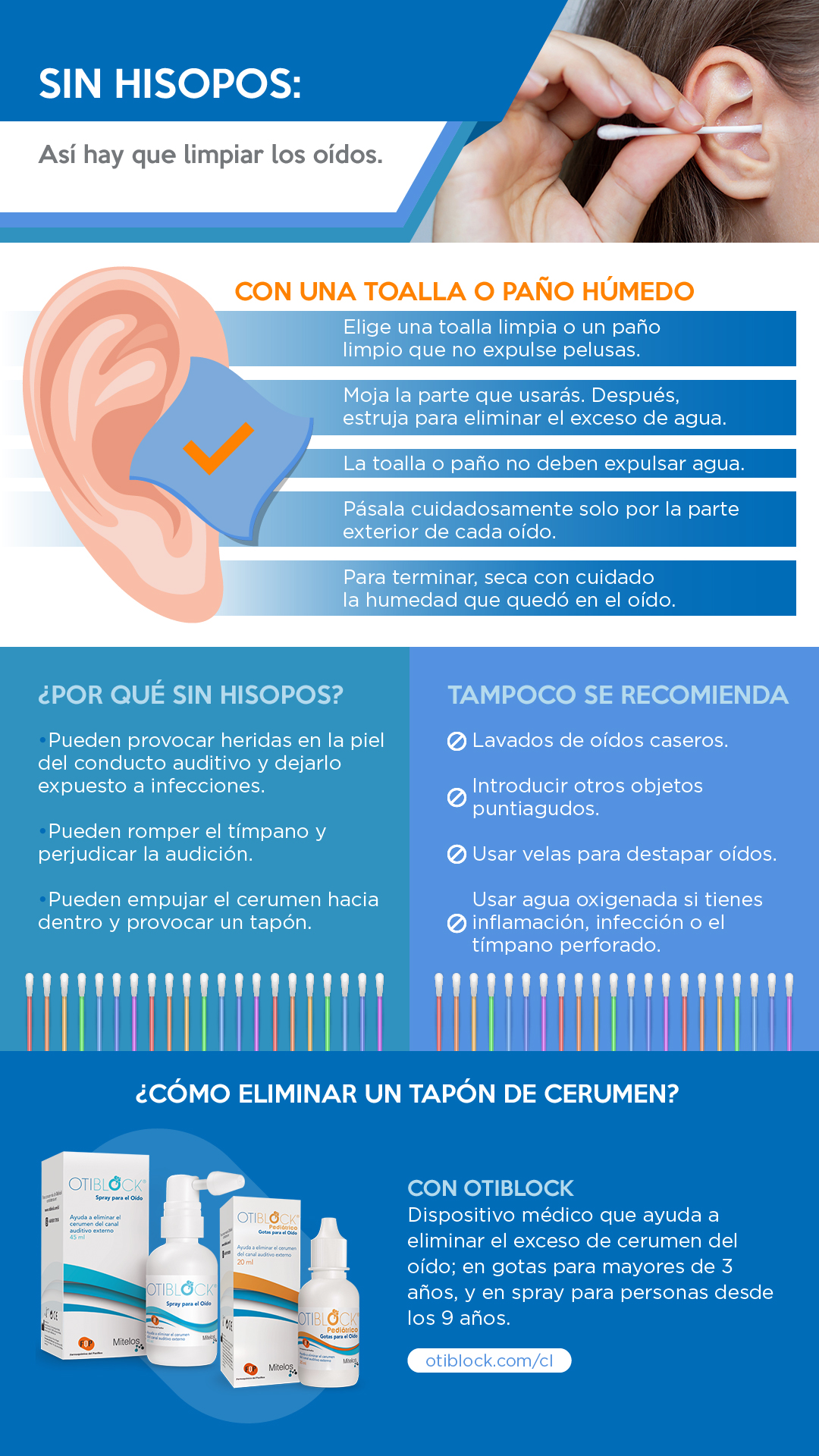 limpiar oídos sin hisopos resumen