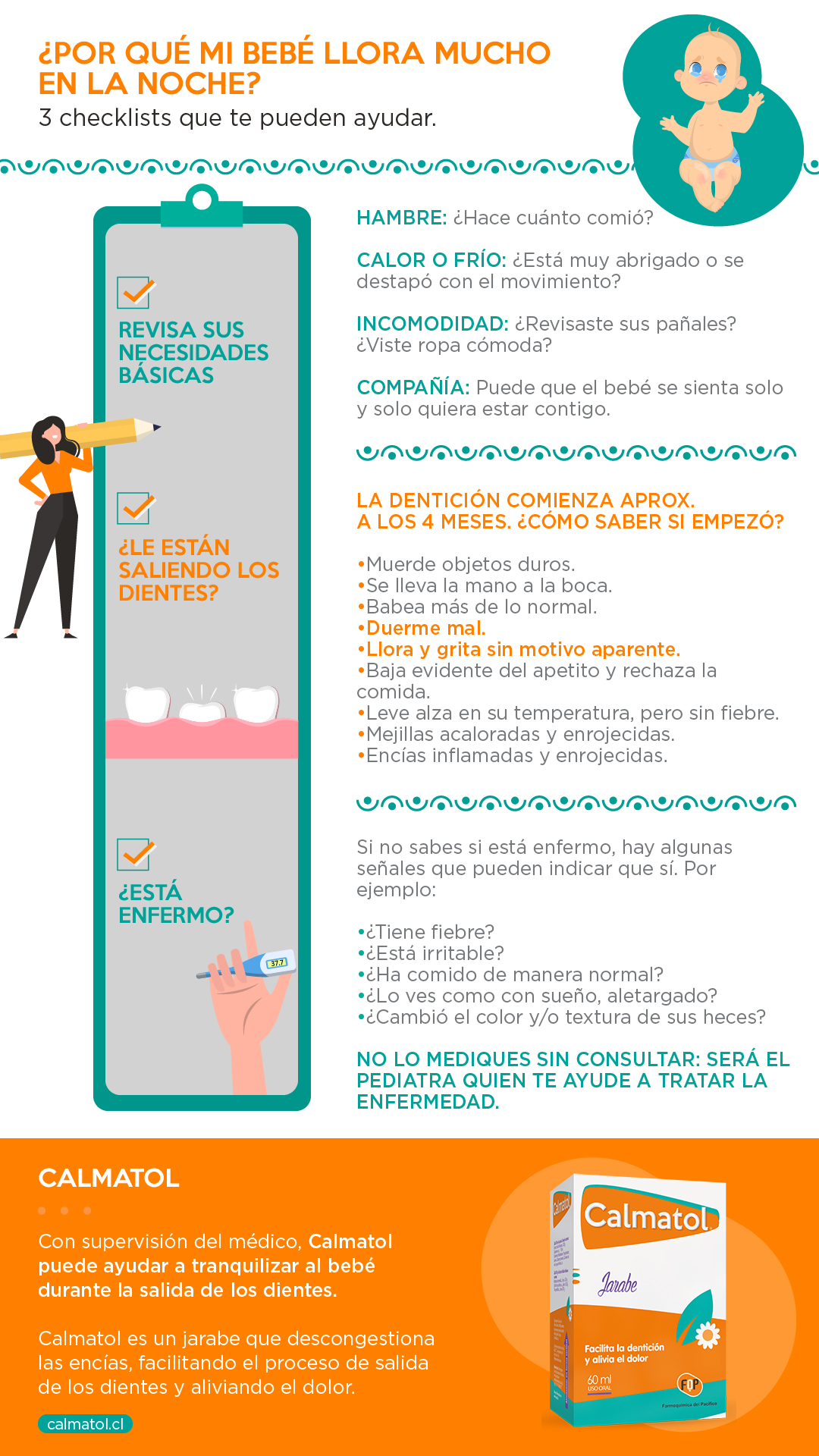 mi bebé llora mucho en la noche resumen