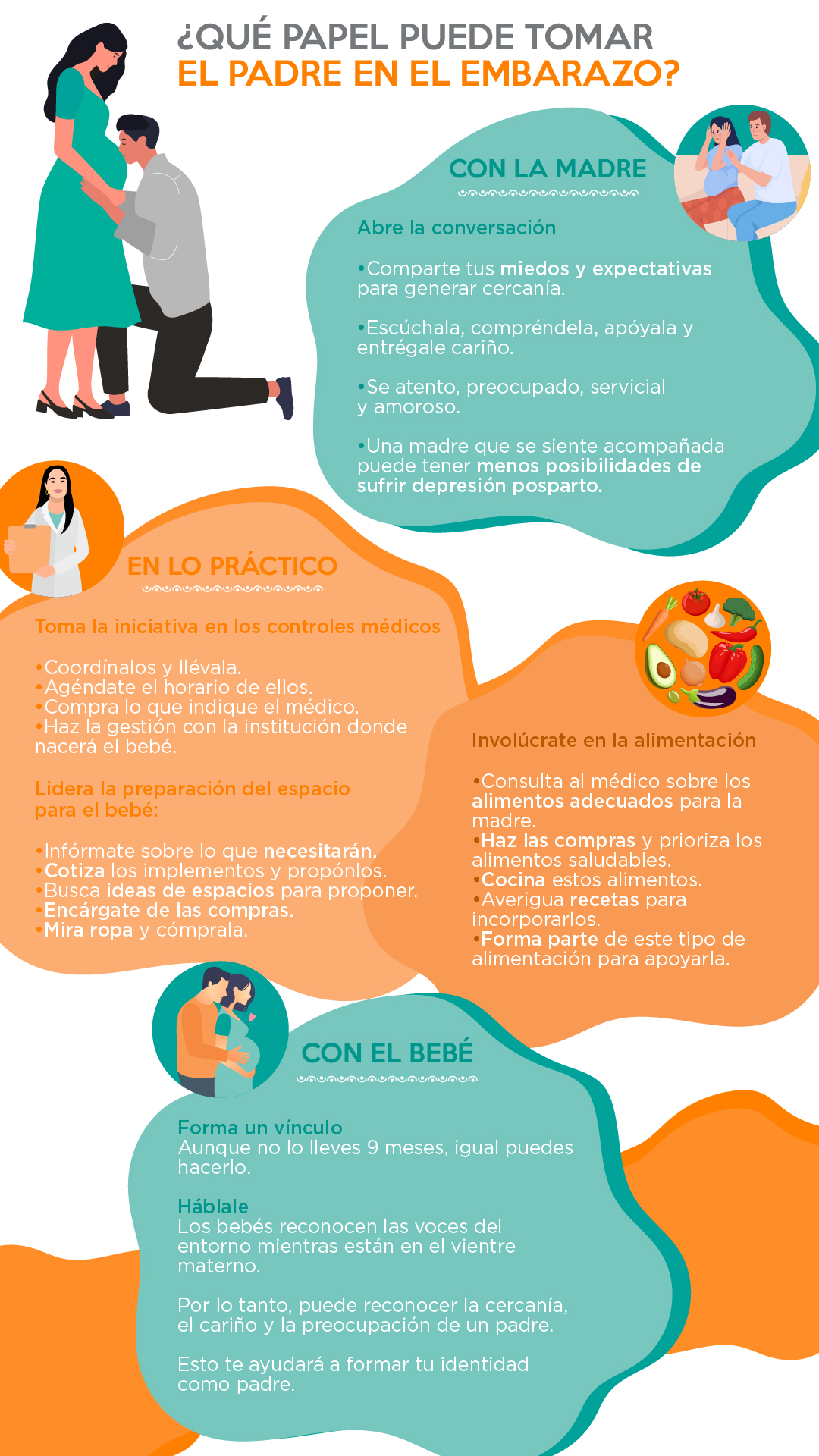papel del padre en el embarazo resumen