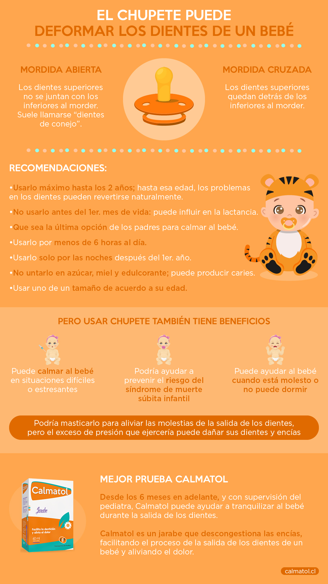 dientes deformados chupete resumen