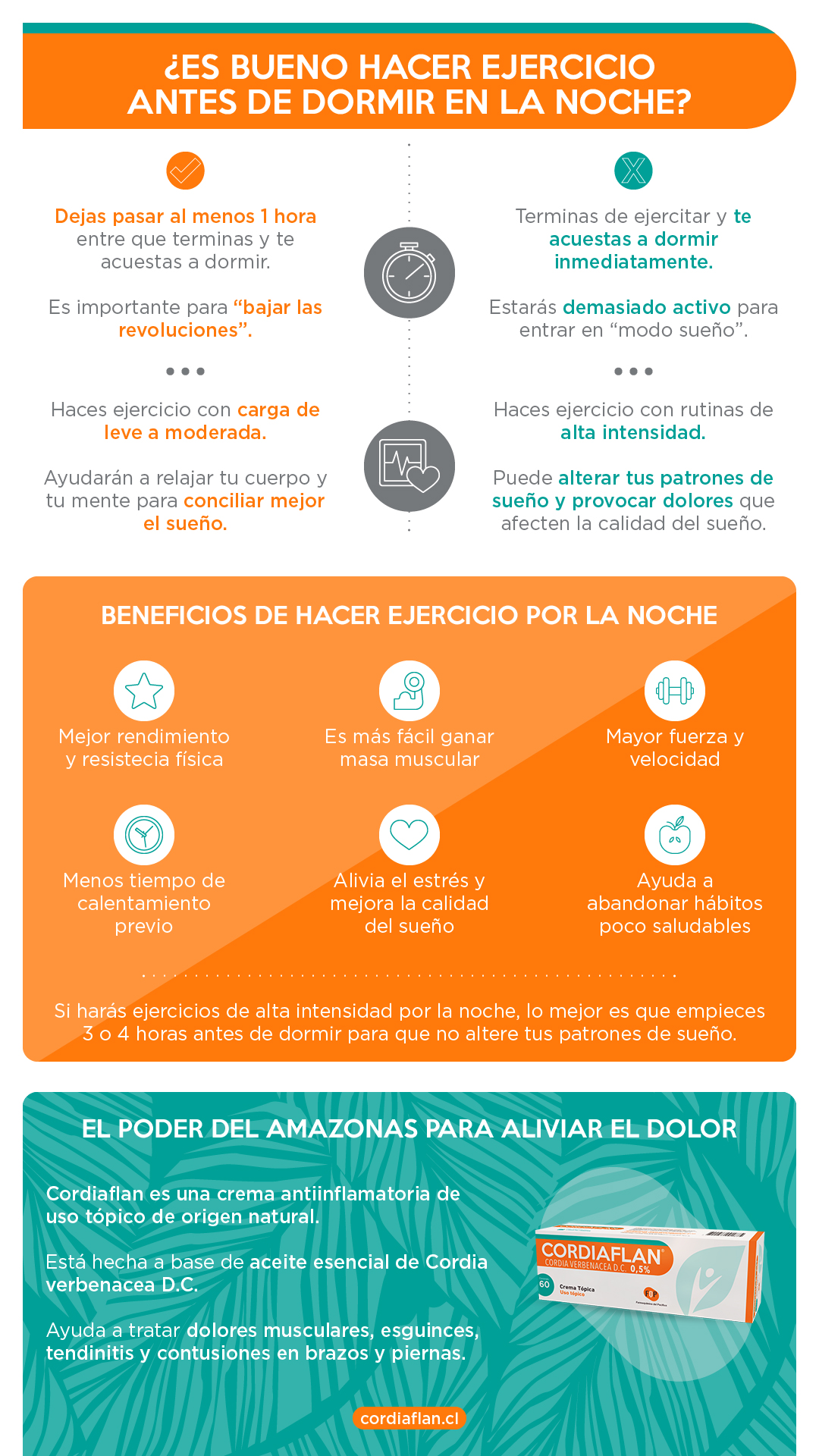 es bueno hacer ejercicio de noche antes de dormir resumen