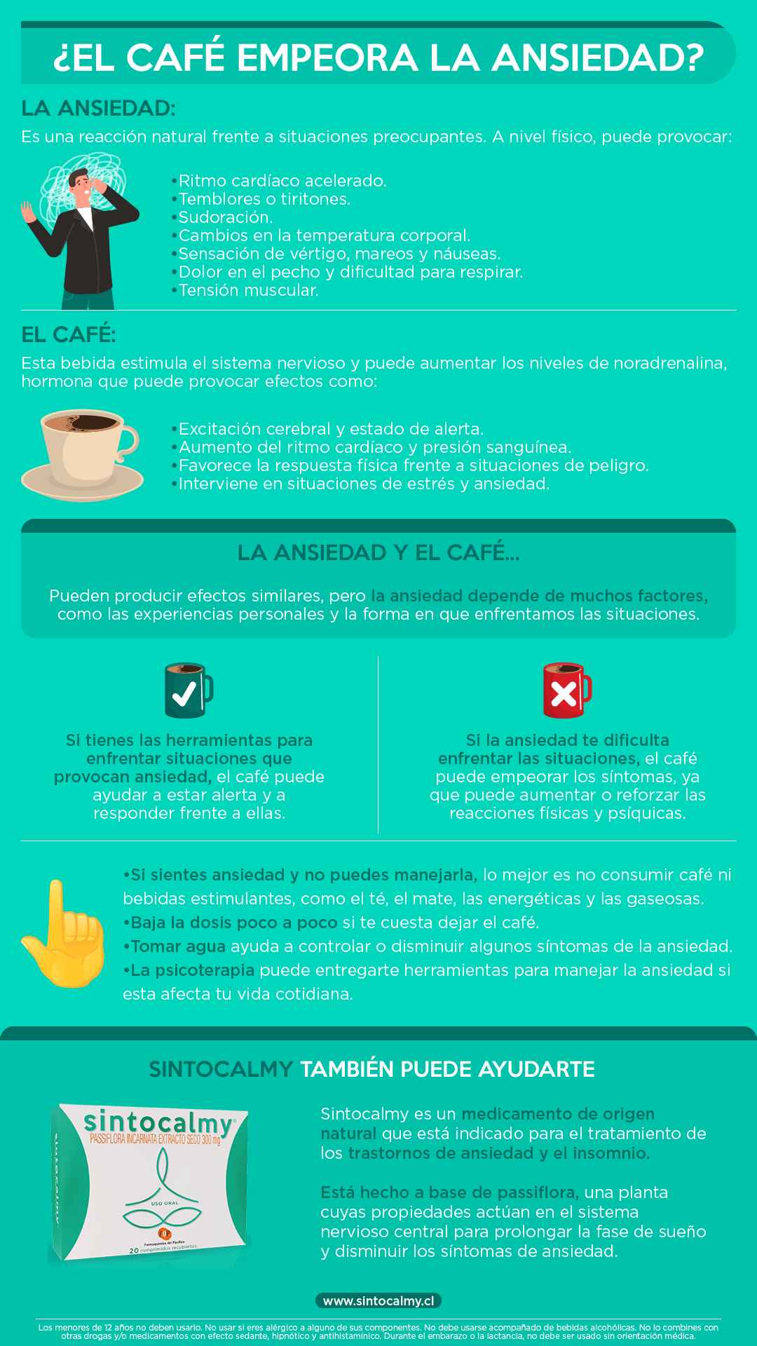 el café empeora la ansiedad resumen