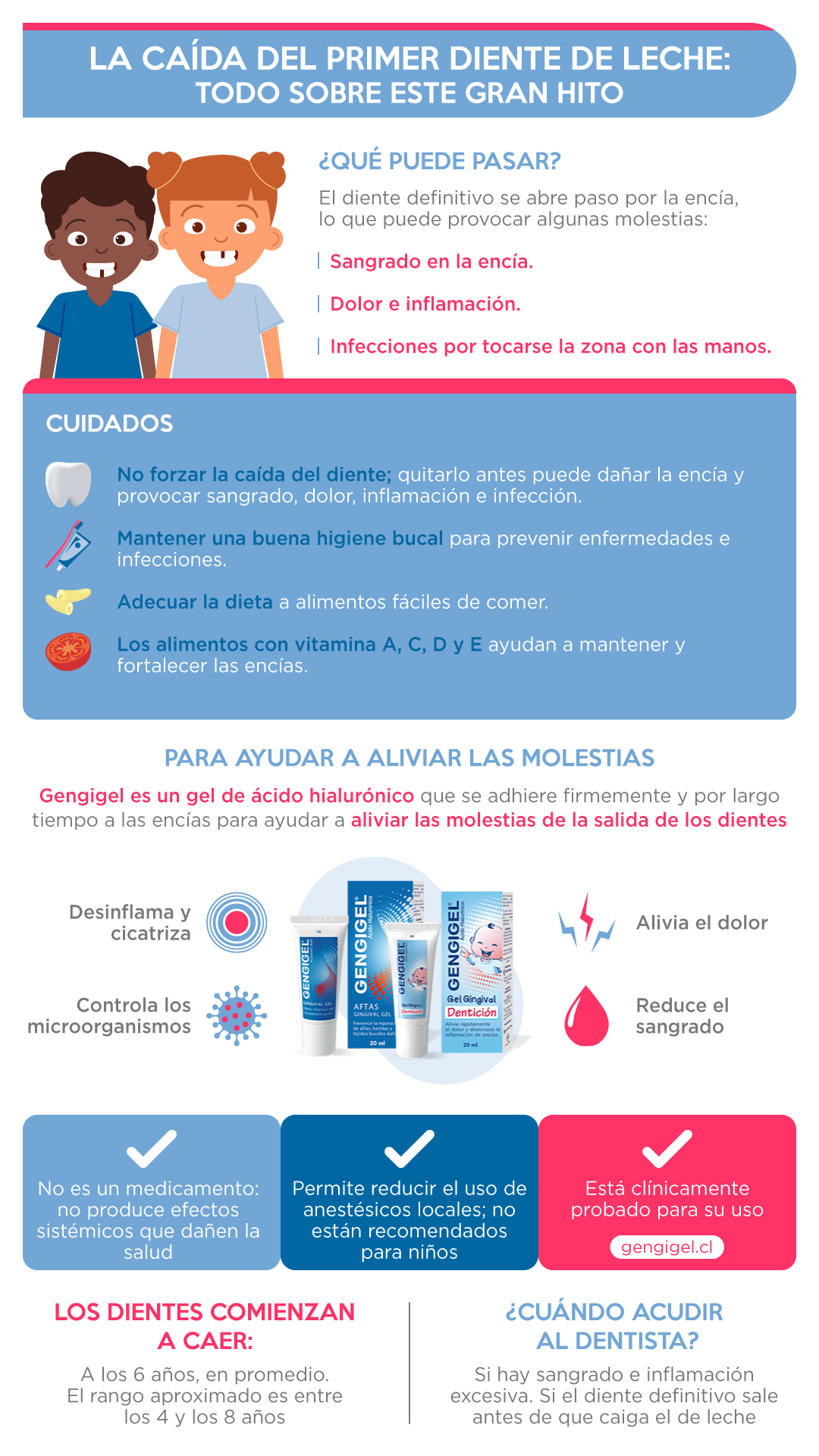 caída primer diente de leche resumen