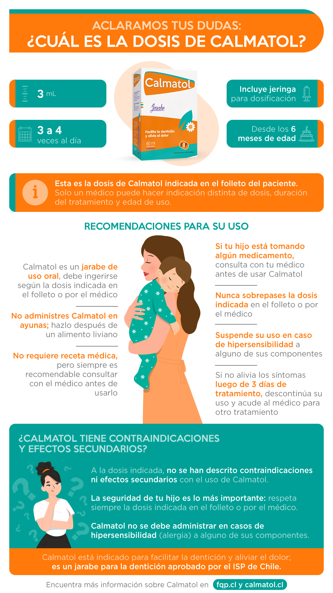calmatol dosis resumen