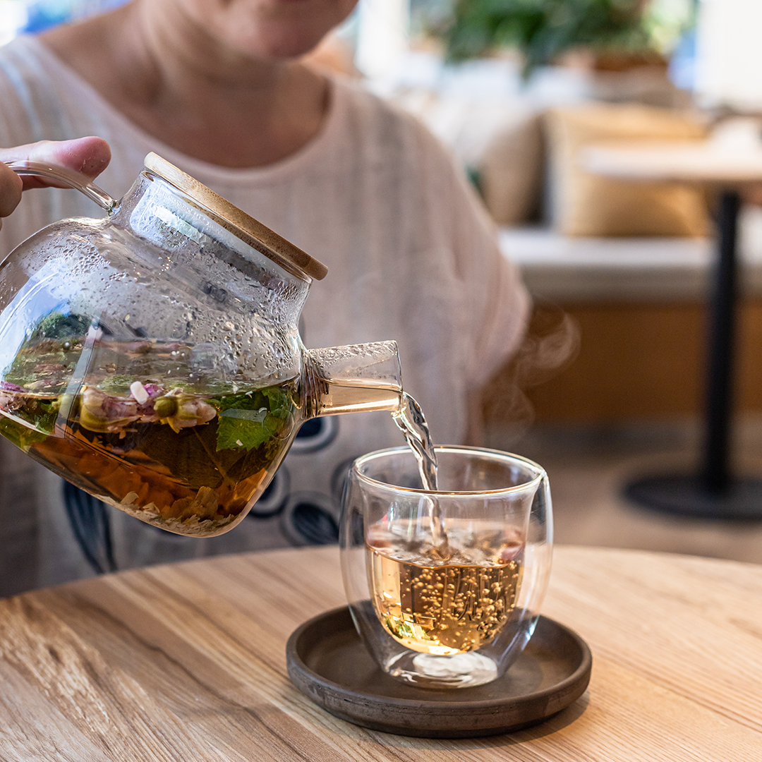 beber infusión