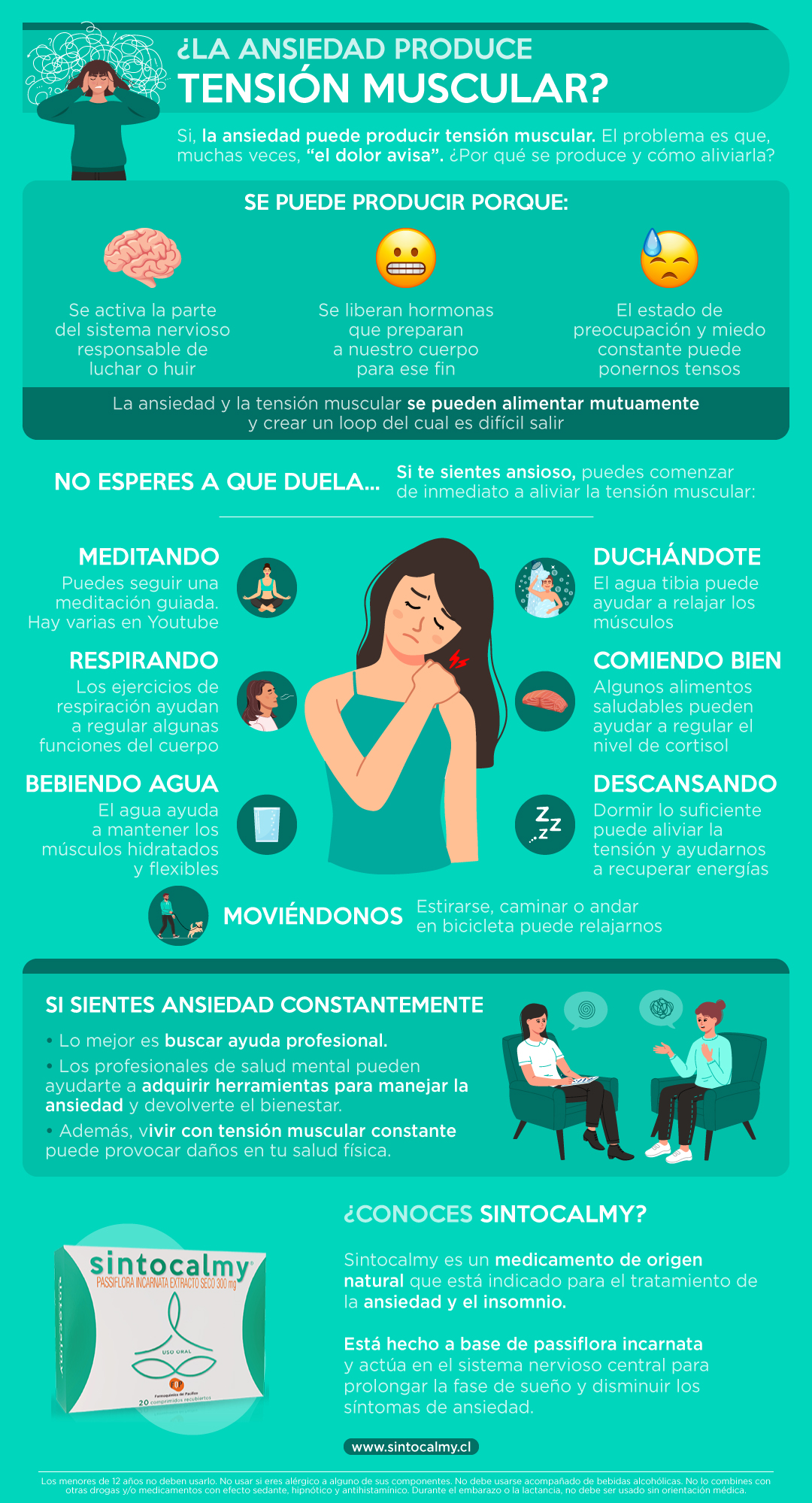 la ansiedad produce tensión muscular resumen